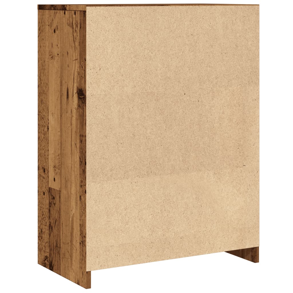 Badkamerkast 60x33x80 cm bewerkt hout oud houtkleurig is nu te koop bij PeponiXL, paradijselijk wonen!