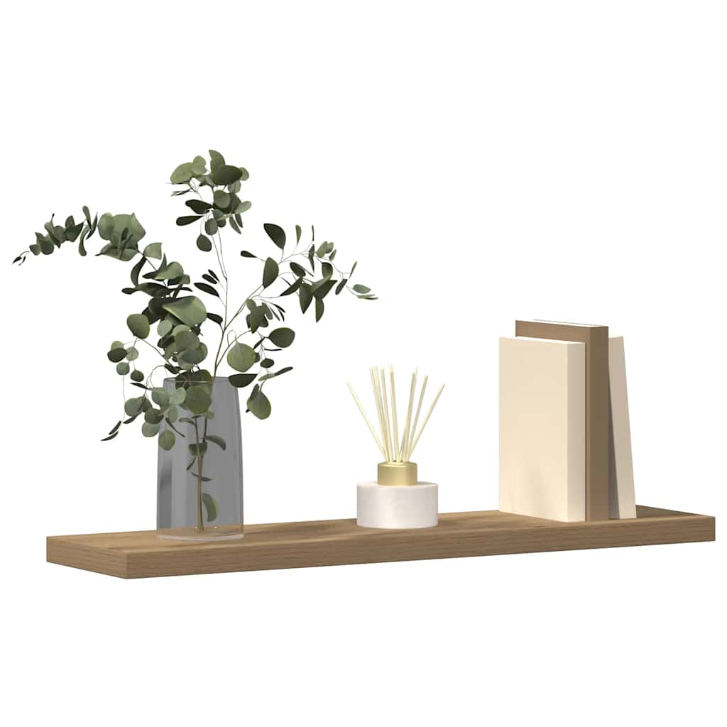 Wandschappen 4 st 40x10x1,5 cm bewerkt hout artisanaal eiken is nu te koop bij PeponiXL, paradijselijk wonen!