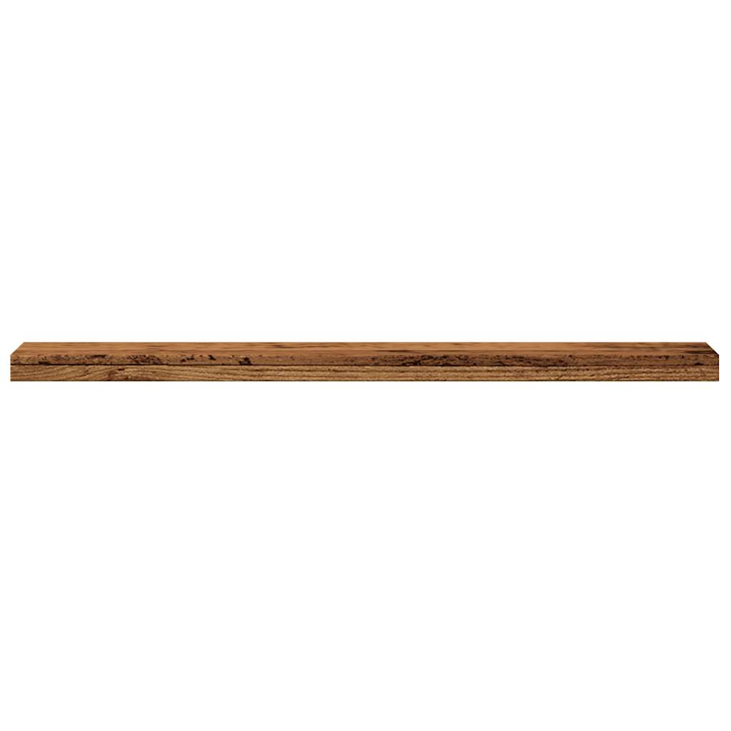 Wandschappen 4 st 40x20x1,5 cm bewerkt hout oud houtkleurig is nu te koop bij PeponiXL, paradijselijk wonen!