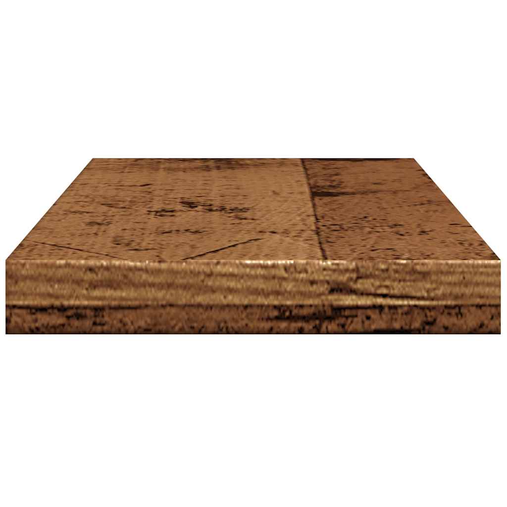 Wandschappen 4 st 40x20x1,5 cm bewerkt hout oud houtkleurig is nu te koop bij PeponiXL, paradijselijk wonen!
