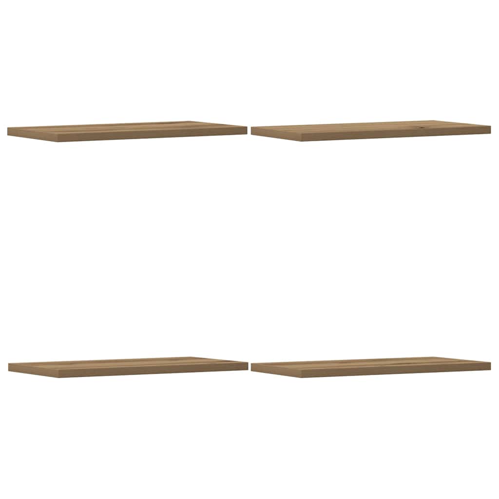 Wandschappen 4 st 40x20x1,5 cm bewerkt hout artisanaal eiken is nu te koop bij PeponiXL, paradijselijk wonen!