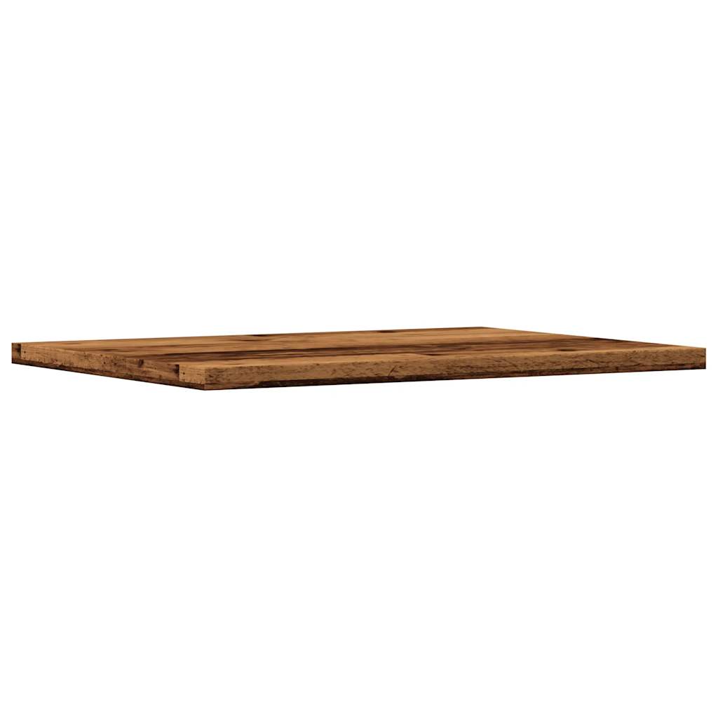 Wandschappen 4 st 40x30x1,5 cm bewerkt hout oud houtkleurig is nu te koop bij PeponiXL, paradijselijk wonen!