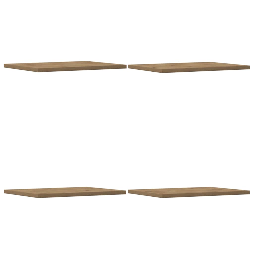 Wandschappen 4 st 40x30x1,5 cm bewerkt hout artisanaal eiken is nu te koop bij PeponiXL, paradijselijk wonen!