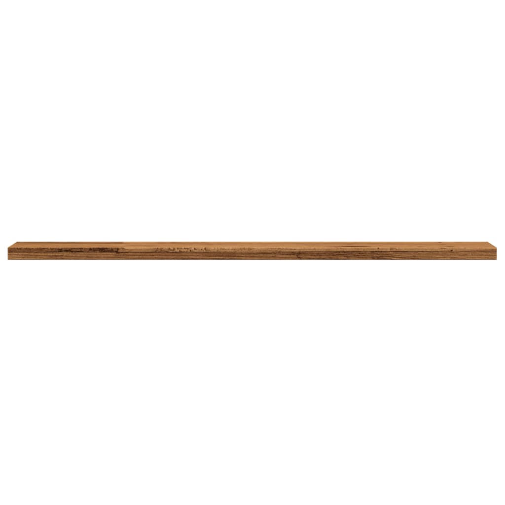 Wandschappen 4 st 60x10x1,5 cm bewerkt hout oud houtkleurig is nu te koop bij PeponiXL, paradijselijk wonen!