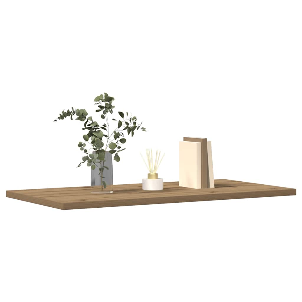 Wandschappen 4 st 60x30x1,5 cm bewerkt hout artisanaal eiken is nu te koop bij PeponiXL, paradijselijk wonen!