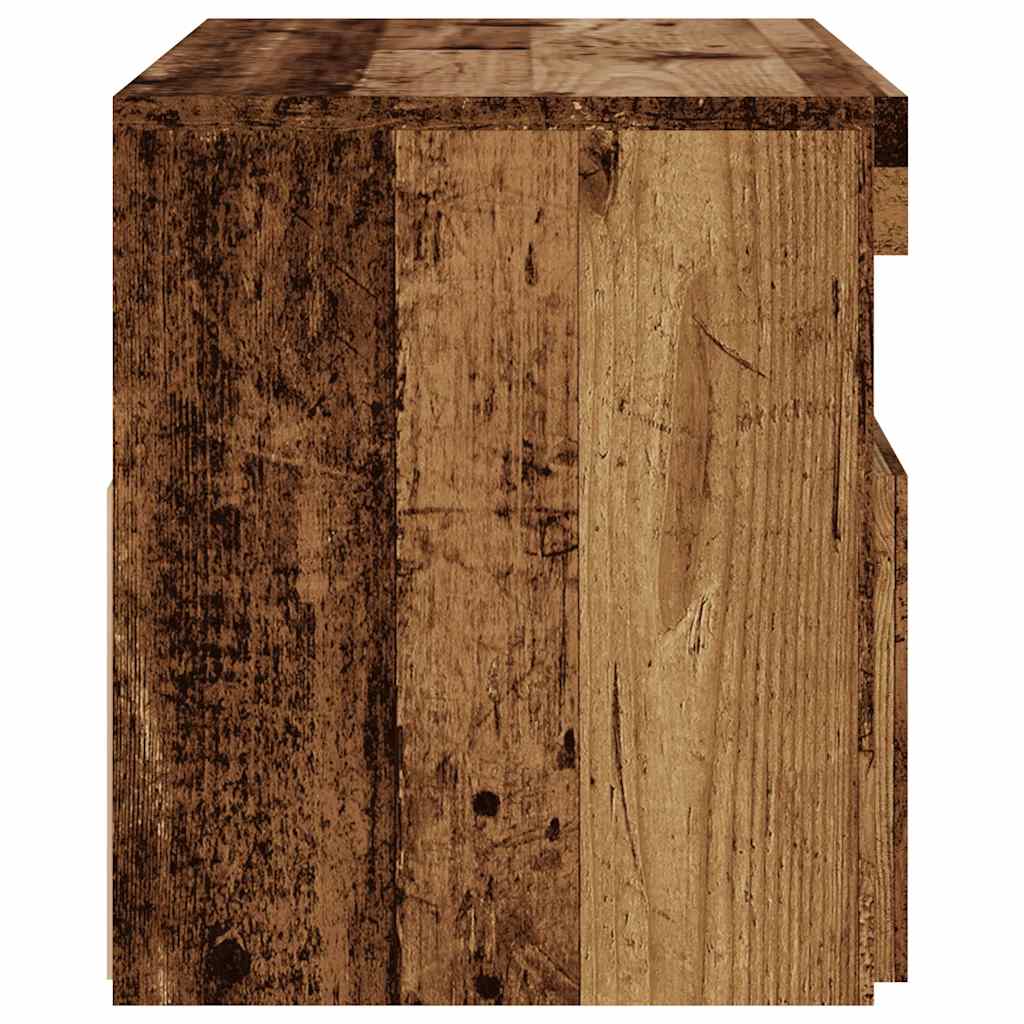 Tv-meubels met LED-verlichting 2 st bewerkt hout oud hout is nu te koop bij PeponiXL, paradijselijk wonen!