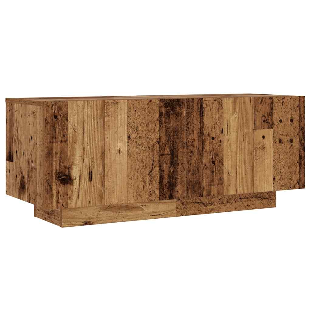 Tv-meubel 100x35x40 cm bewerkt hout oud houtkleurig is nu te koop bij PeponiXL, paradijselijk wonen!