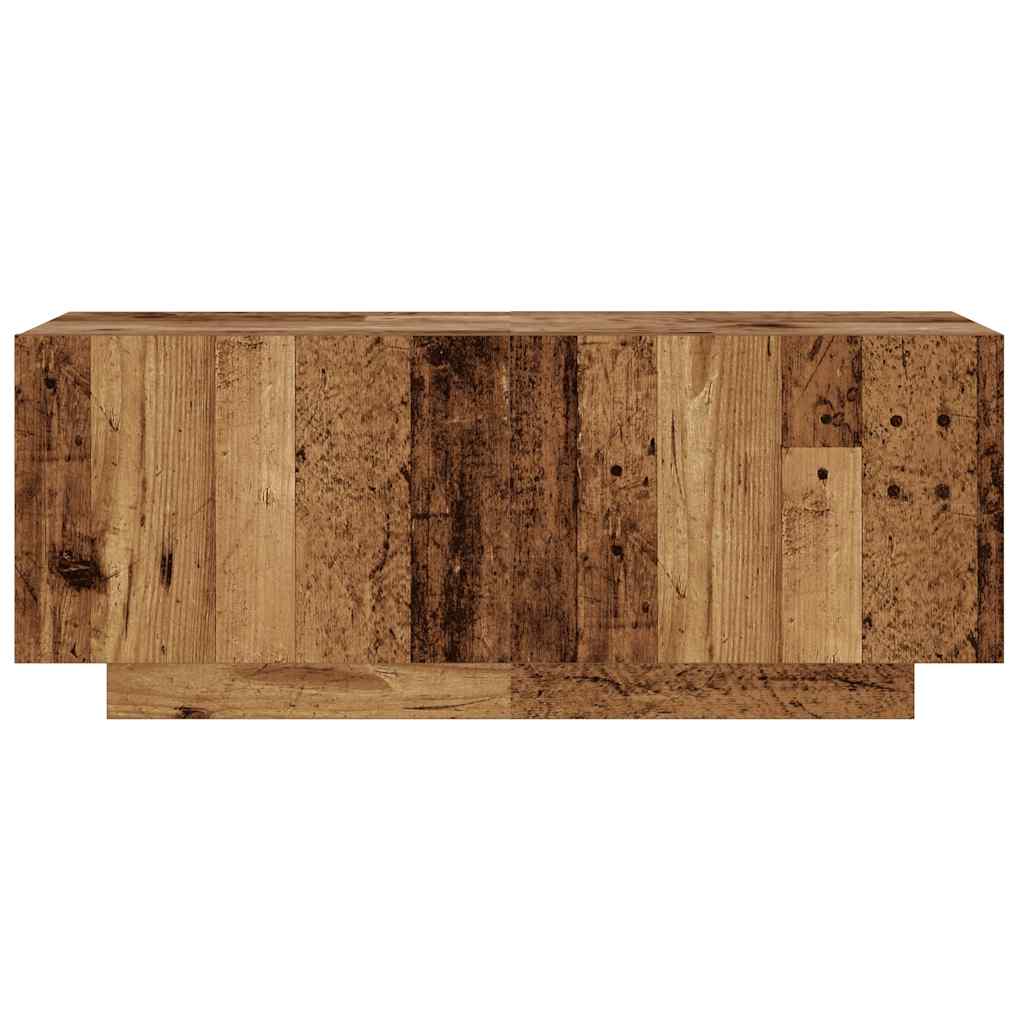 Tv-meubel 100x35x40 cm bewerkt hout oud houtkleurig is nu te koop bij PeponiXL, paradijselijk wonen!