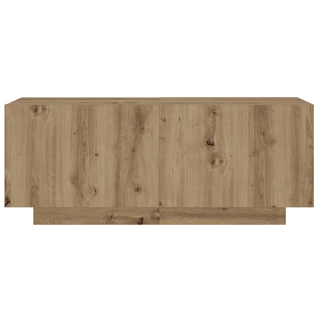 Tv-meubel 100x35x40 cm bewerkt hout artisanaal eikenkleurig is nu te koop bij PeponiXL, paradijselijk wonen!