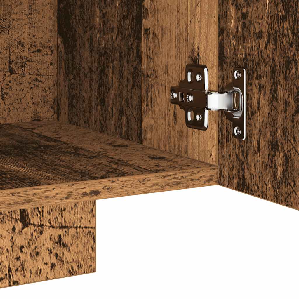 Tv-meubel met LED 160x35x40 cm bewerkt hout oud hout is nu te koop bij PeponiXL, paradijselijk wonen!