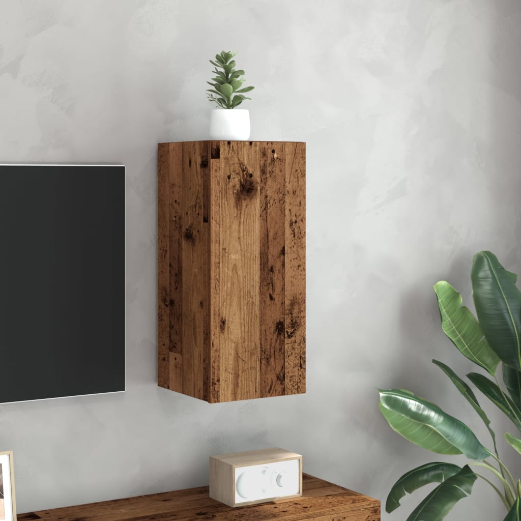 Tv-meubel 30,5x30x60 cm bewerkt hout oud houtkleurig is nu te koop bij PeponiXL, paradijselijk wonen!