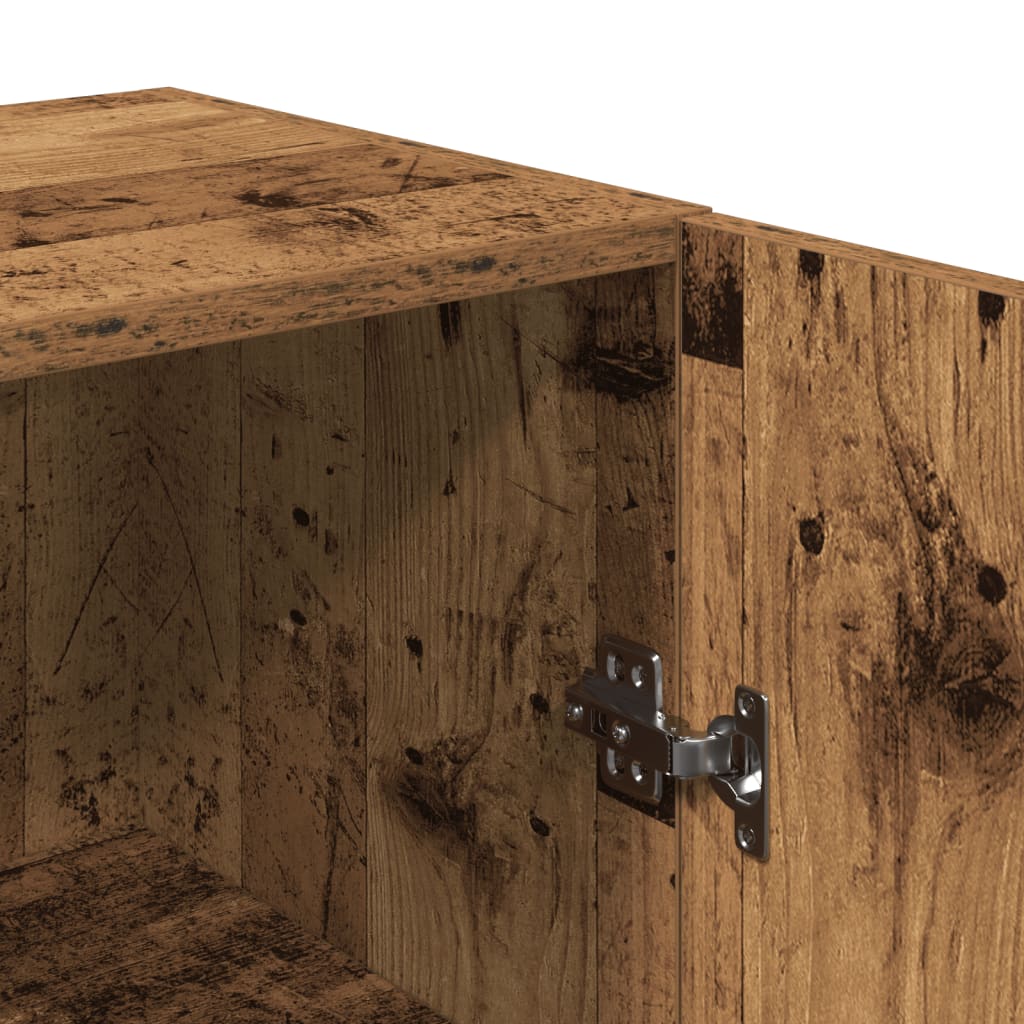 Tv-meubel 30,5x30x60 cm bewerkt hout oud houtkleurig is nu te koop bij PeponiXL, paradijselijk wonen!