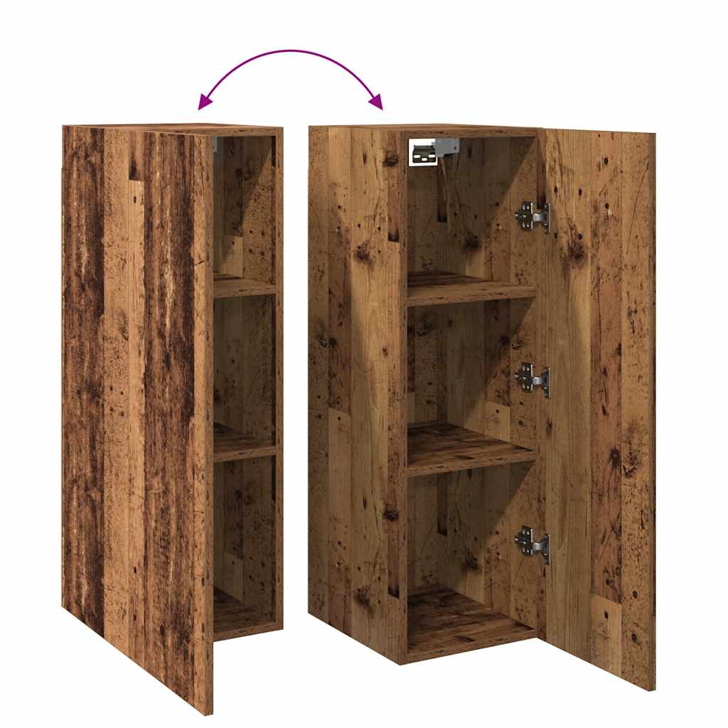 Tv-meubel 30,5x30x90 cm bewerkt hout oud houtkleurig is nu te koop bij PeponiXL, paradijselijk wonen!