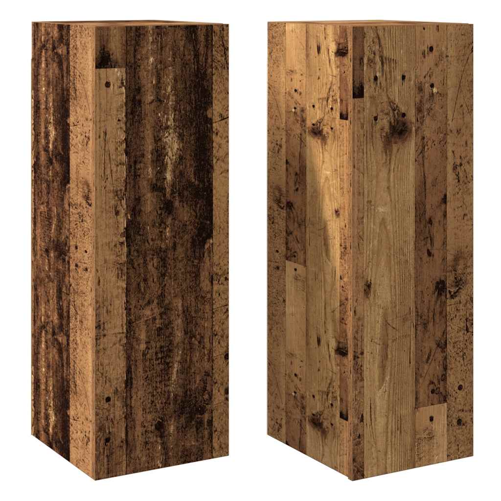 Tv-meubelen 2 st 30,5x30x90 cm bewerkt hout oud houtkleurig is nu te koop bij PeponiXL, paradijselijk wonen!