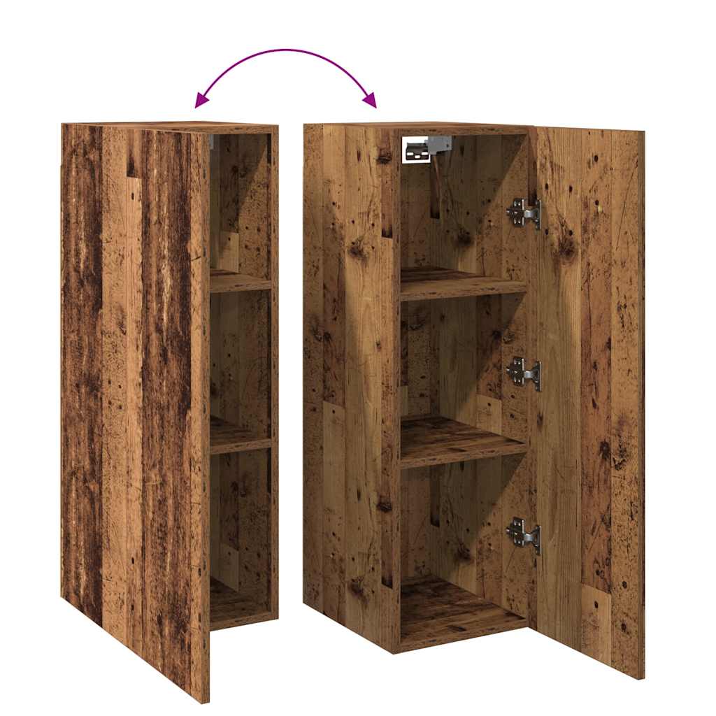 Tv-meubelen 2 st 30,5x30x90 cm bewerkt hout oud houtkleurig is nu te koop bij PeponiXL, paradijselijk wonen!