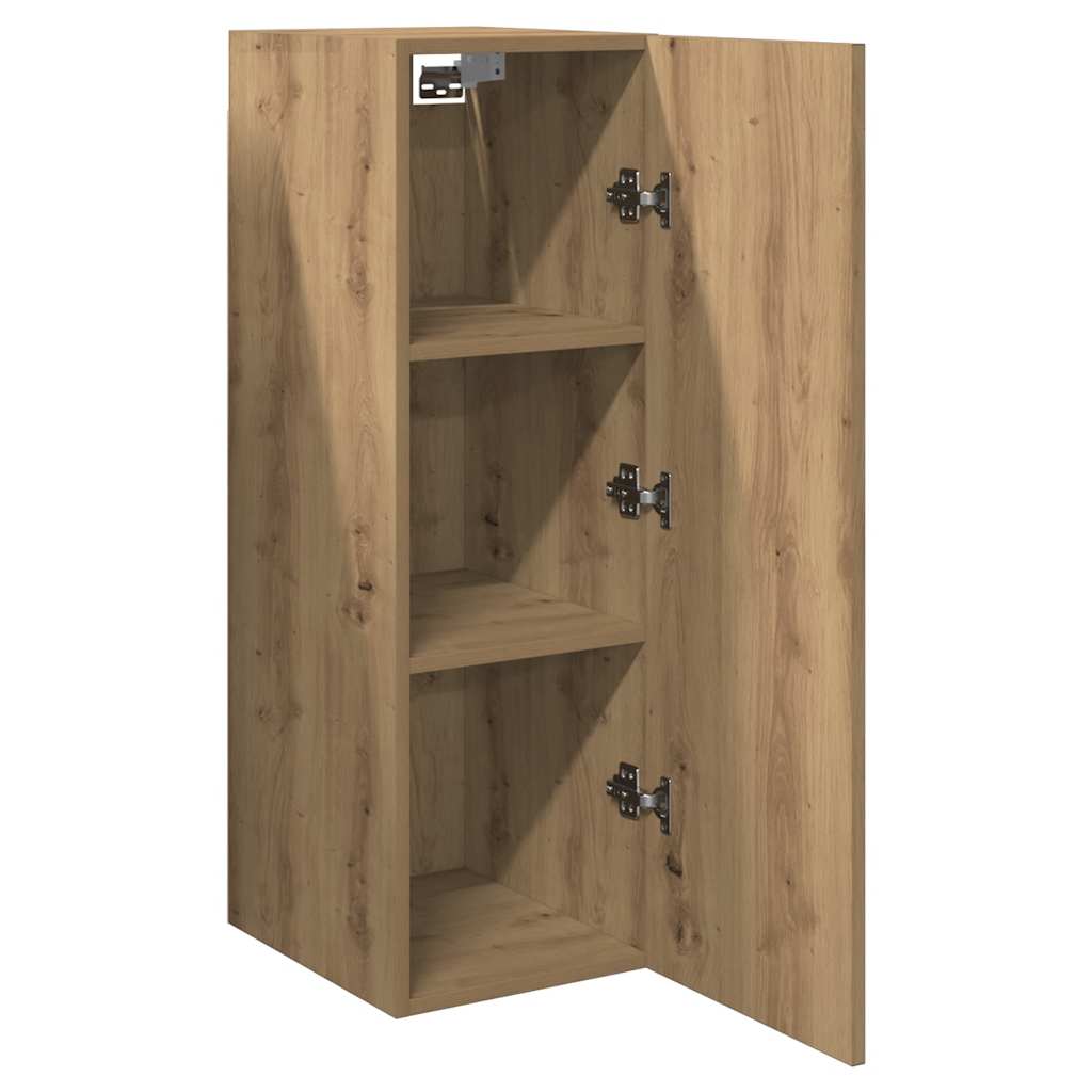 Tv-meubel 30,5x30x90 cm bewerkt hout artisanaal eikenkleurig is nu te koop bij PeponiXL, paradijselijk wonen!