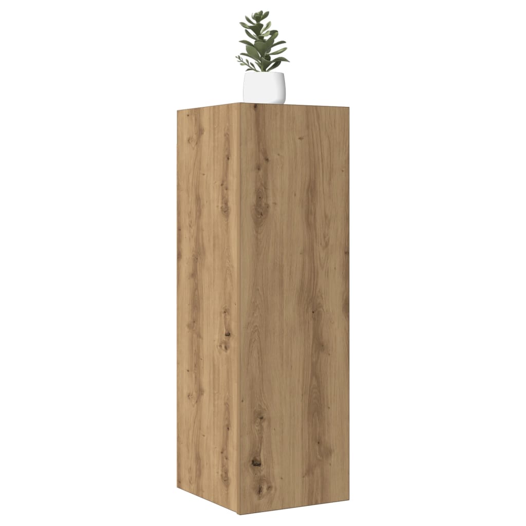 Tv-meubel 30,5x30x90 cm bewerkt hout artisanaal eikenkleurig is nu te koop bij PeponiXL, paradijselijk wonen!