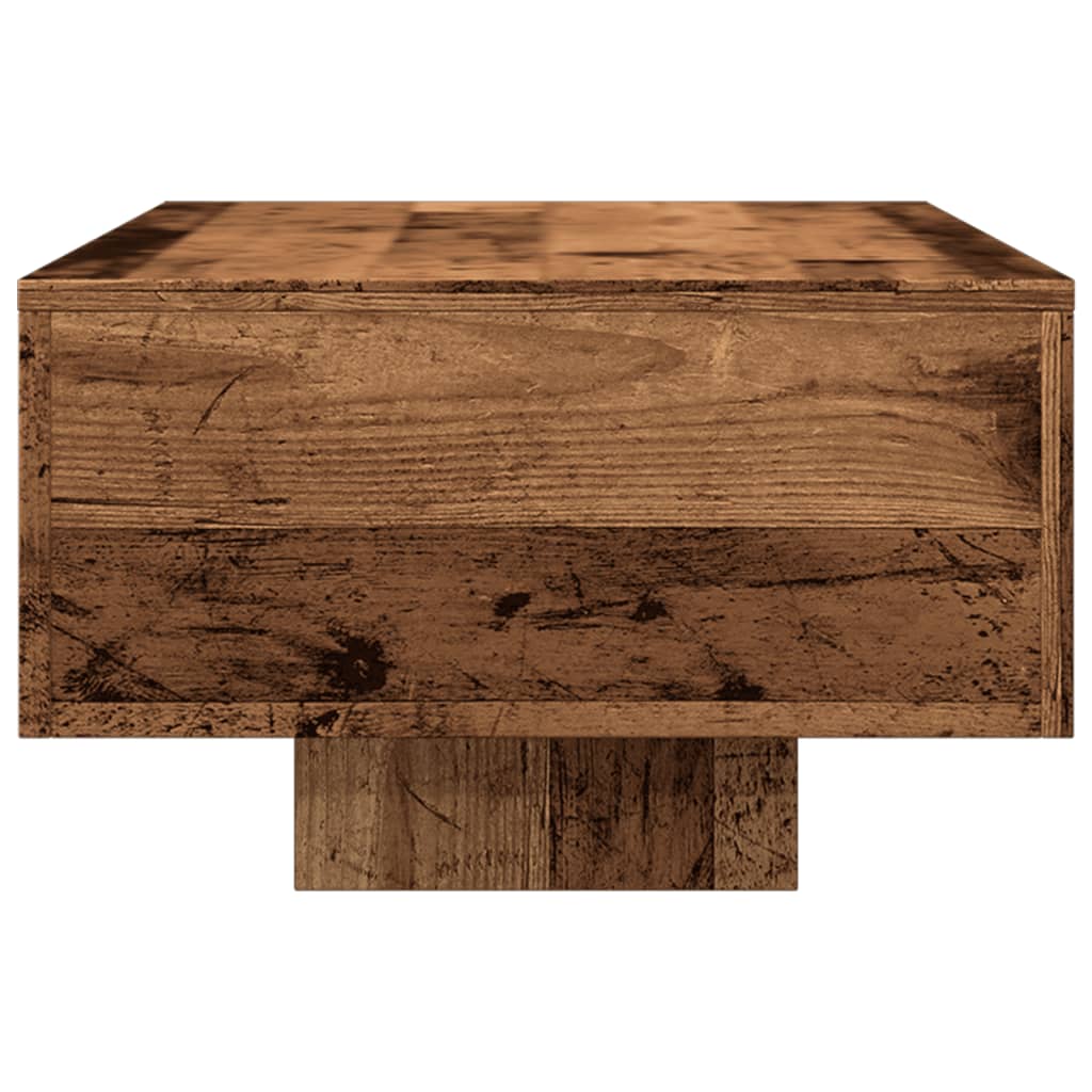 Salontafel 100x49,5x31 cm bewerkt hout oud houtkleurig is nu te koop bij PeponiXL, paradijselijk wonen!