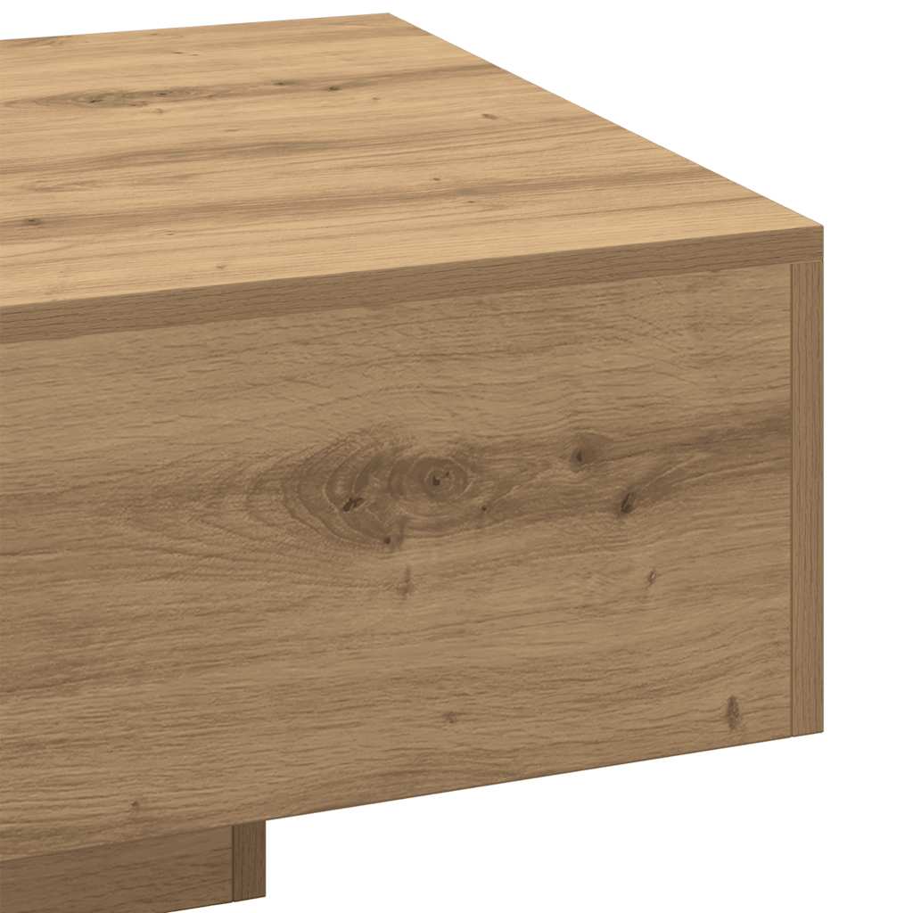 Salontafel 100x49,5x31 cm bewerkt hout artisanaal eikenkleur is nu te koop bij PeponiXL, paradijselijk wonen!