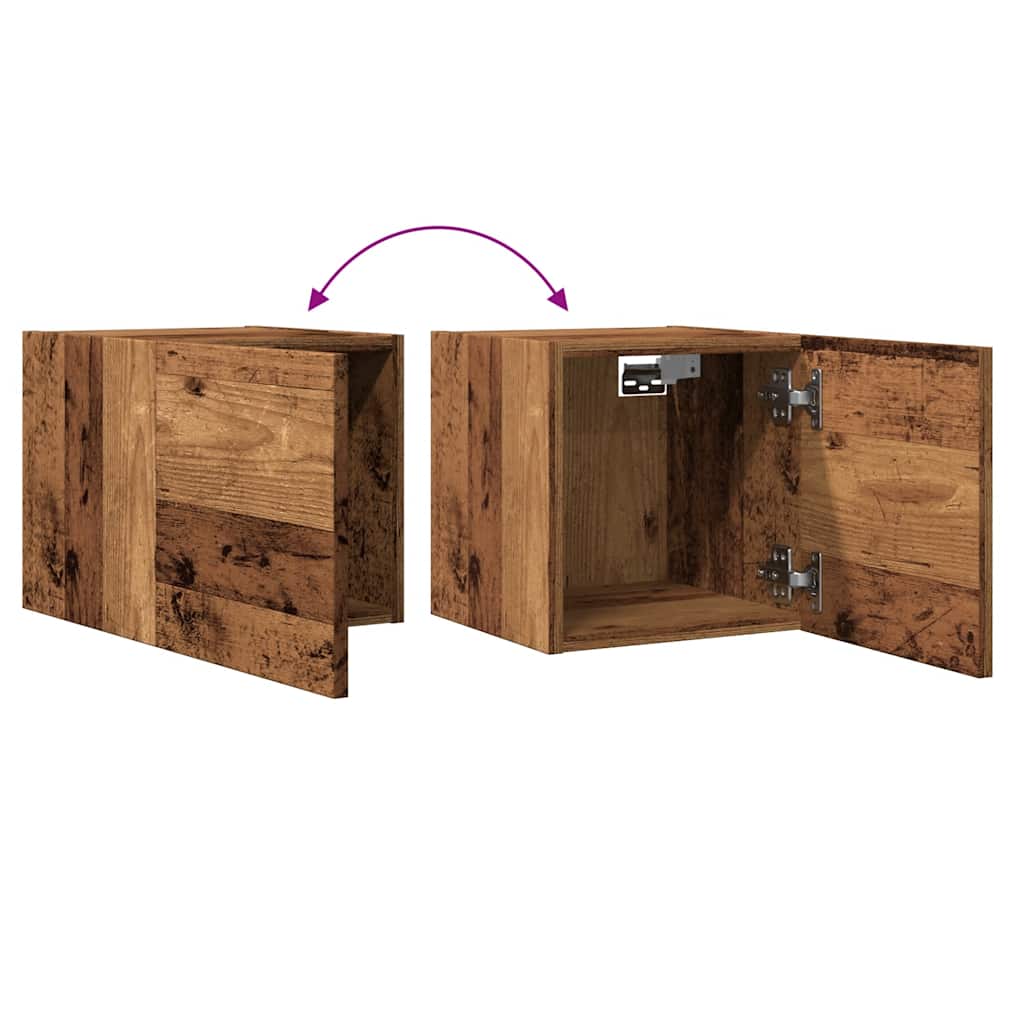 Tv-wandmeubel 30,5x30x30 cm oud houtkleurig is nu te koop bij PeponiXL, paradijselijk wonen!