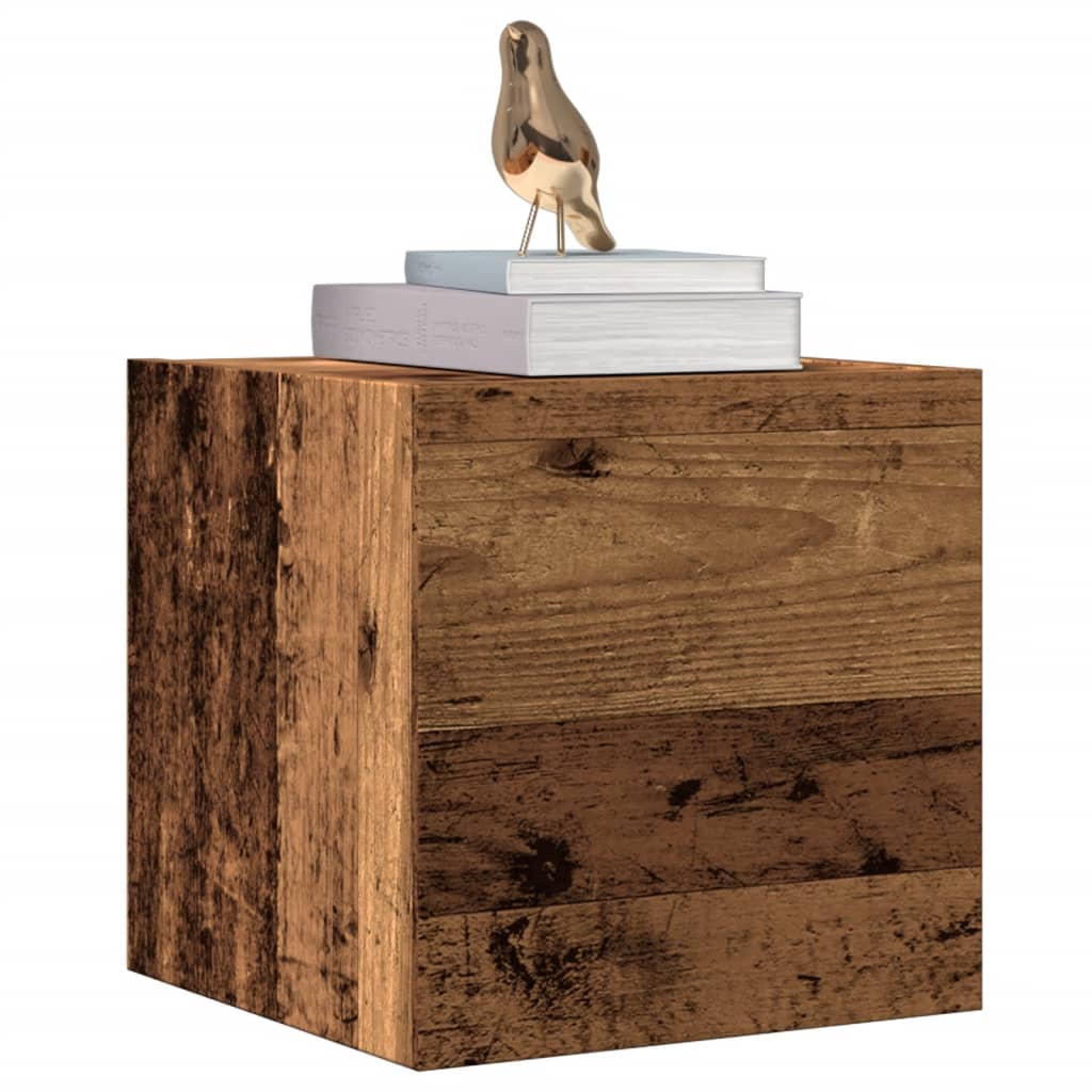 Tv-wandmeubelen 2 st 30,5x30x30 cm oud houtkleurig is nu te koop bij PeponiXL, paradijselijk wonen!