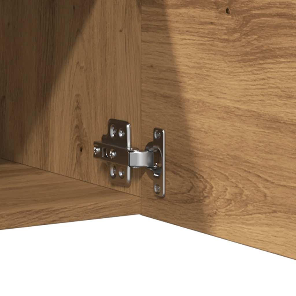 Tv-wandmeubel 30,5x30x30 cm artisanaal eikenkleurig is nu te koop bij PeponiXL, paradijselijk wonen!