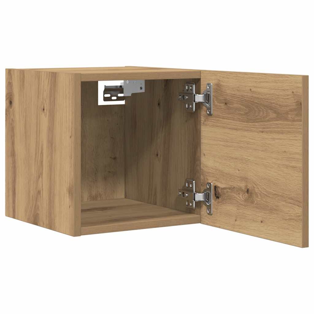Tv-wandmeubelen 2 st 30,5x30x30 cm artisanaal eikenkleurig is nu te koop bij PeponiXL, paradijselijk wonen!