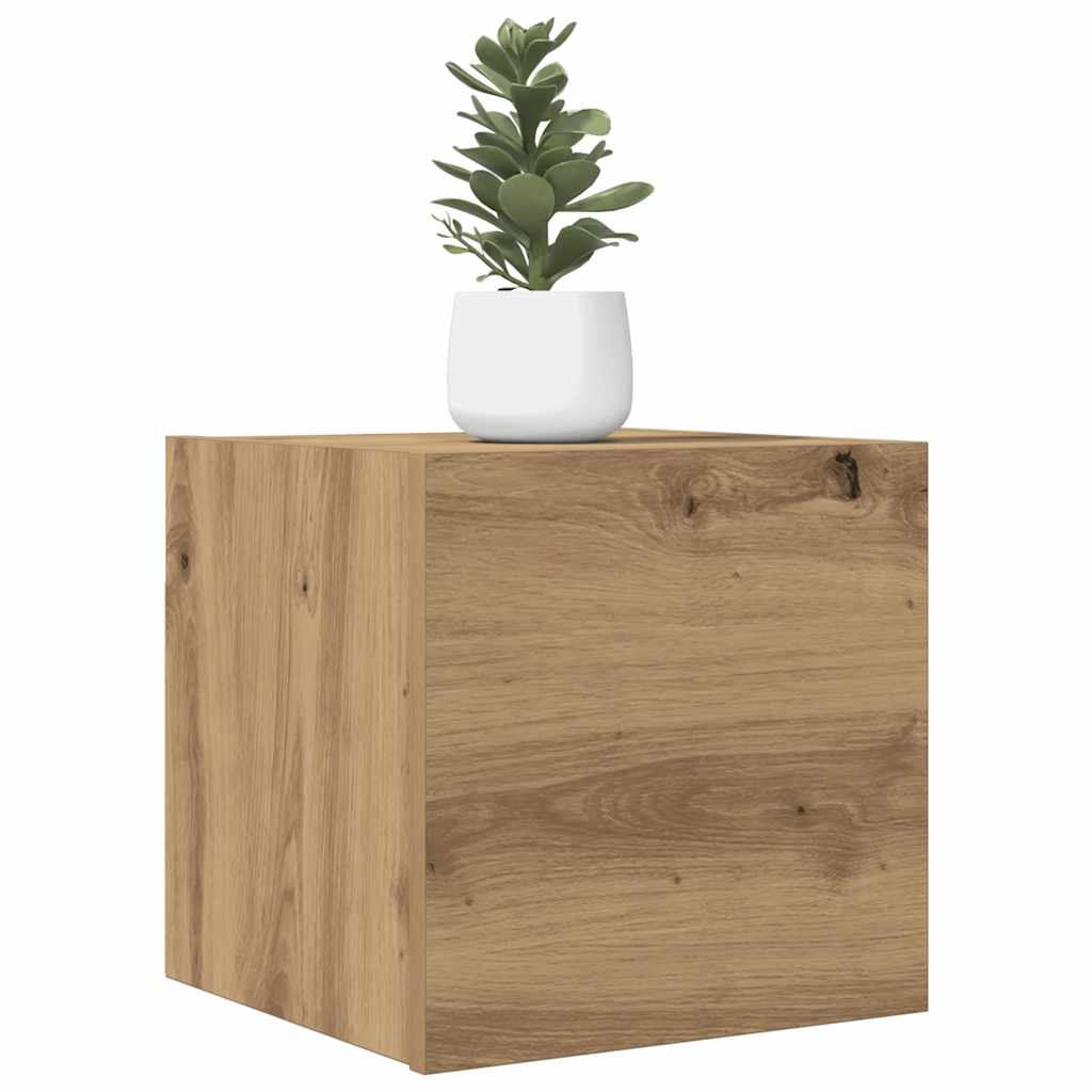 Tv-wandmeubelen 2 st 30,5x30x30 cm artisanaal eikenkleurig is nu te koop bij PeponiXL, paradijselijk wonen!