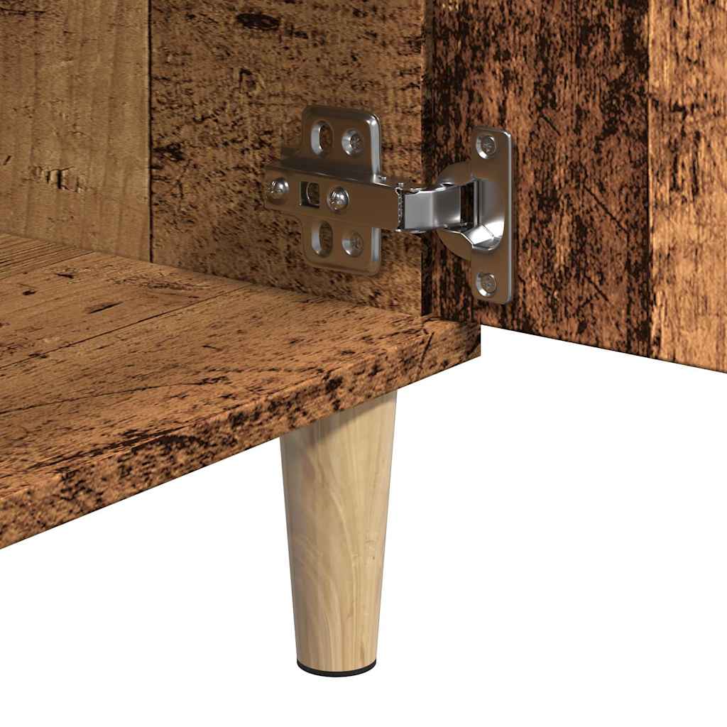 Tv-meubel 102x35x50 cm bewerkt hout oud houtkleurig is nu te koop bij PeponiXL, paradijselijk wonen!