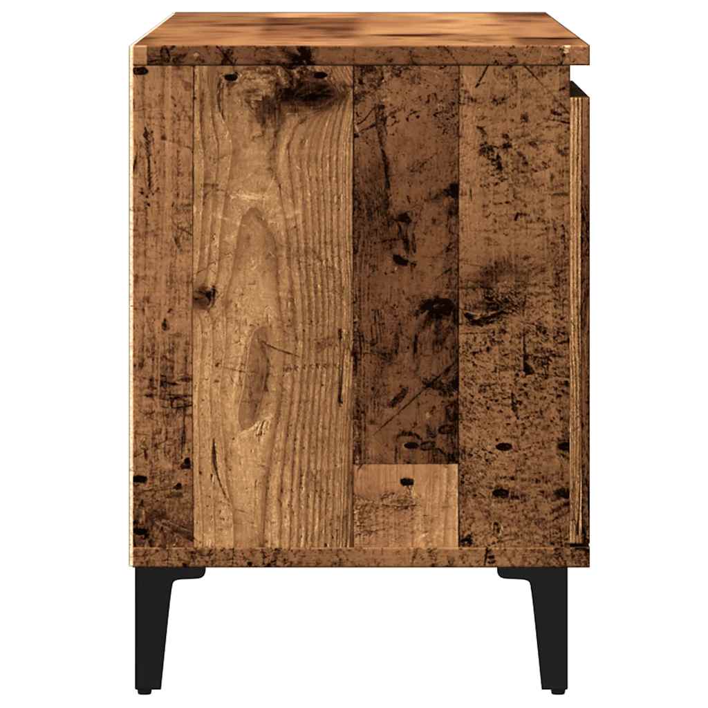 Tv-meubel 102x35x50 cm bewerkt hout oud houtkleurig is nu te koop bij PeponiXL, paradijselijk wonen!