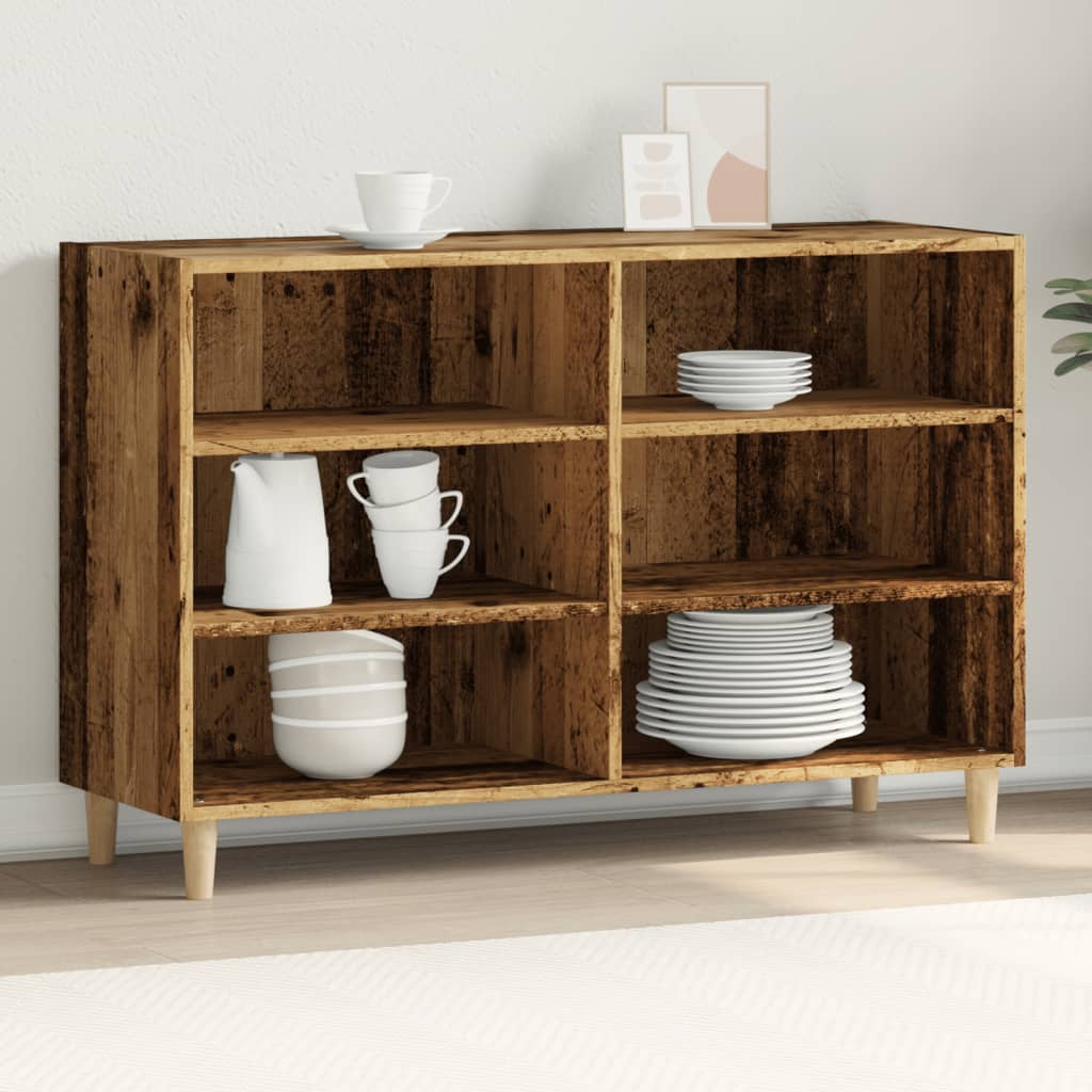 Dressoir 103,5x35x70 cm bewerkt hout oud houtkleurig is nu te koop bij PeponiXL, paradijselijk wonen!