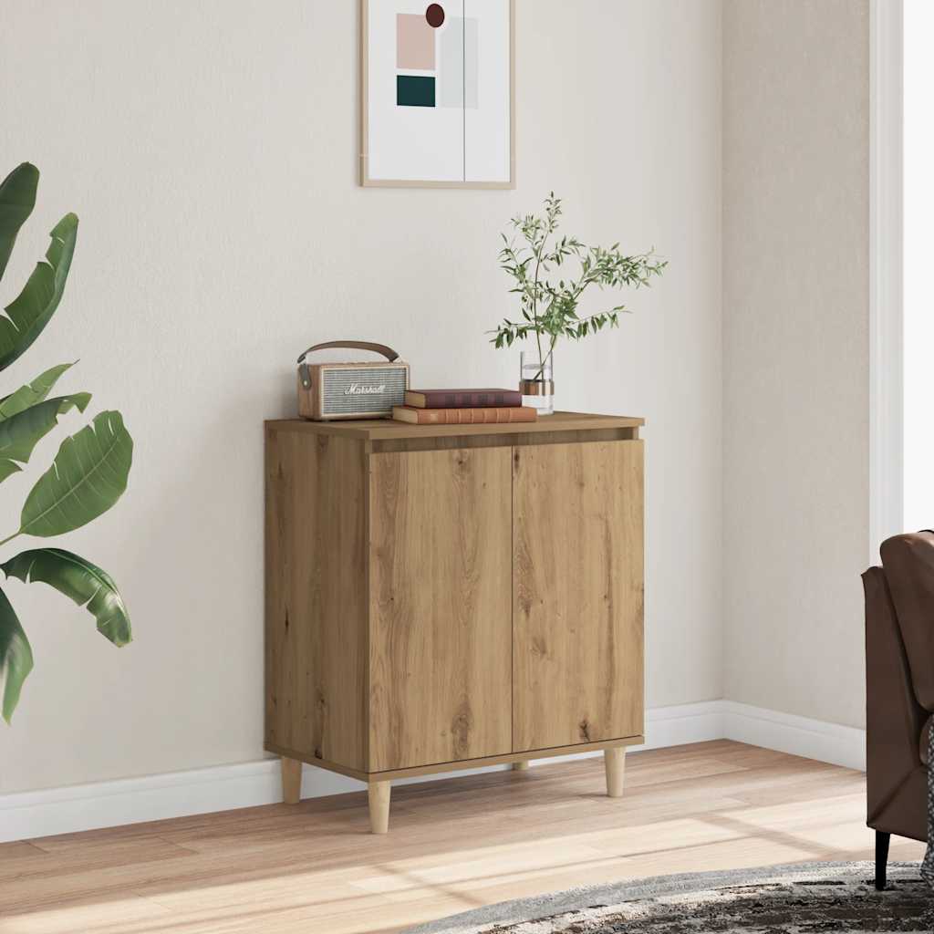 Dressoir 60x35x70 cm bewerkt hout artisanaal eikenkleur is nu te koop bij PeponiXL, paradijselijk wonen!