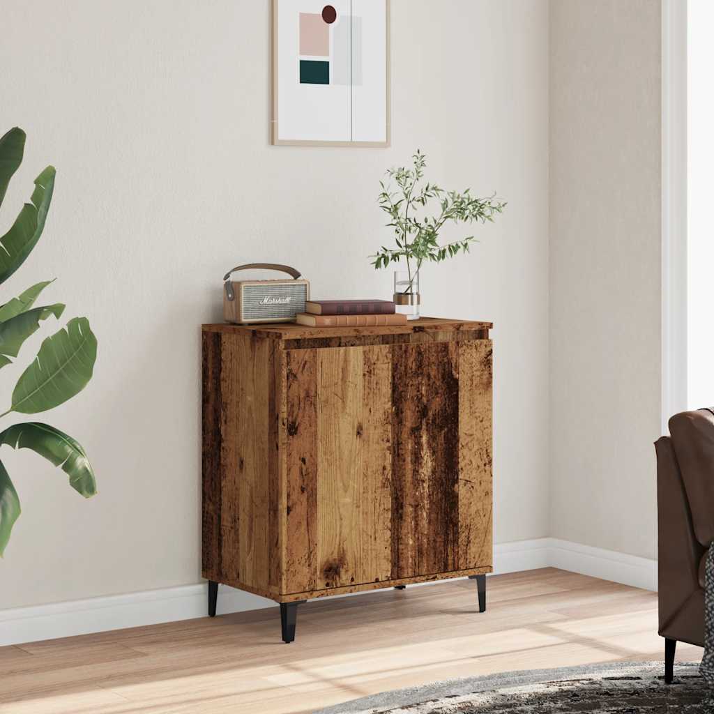 Dressoir 60x35x70 cm bewerkt hout oud houtkleurig is nu te koop bij PeponiXL, paradijselijk wonen!