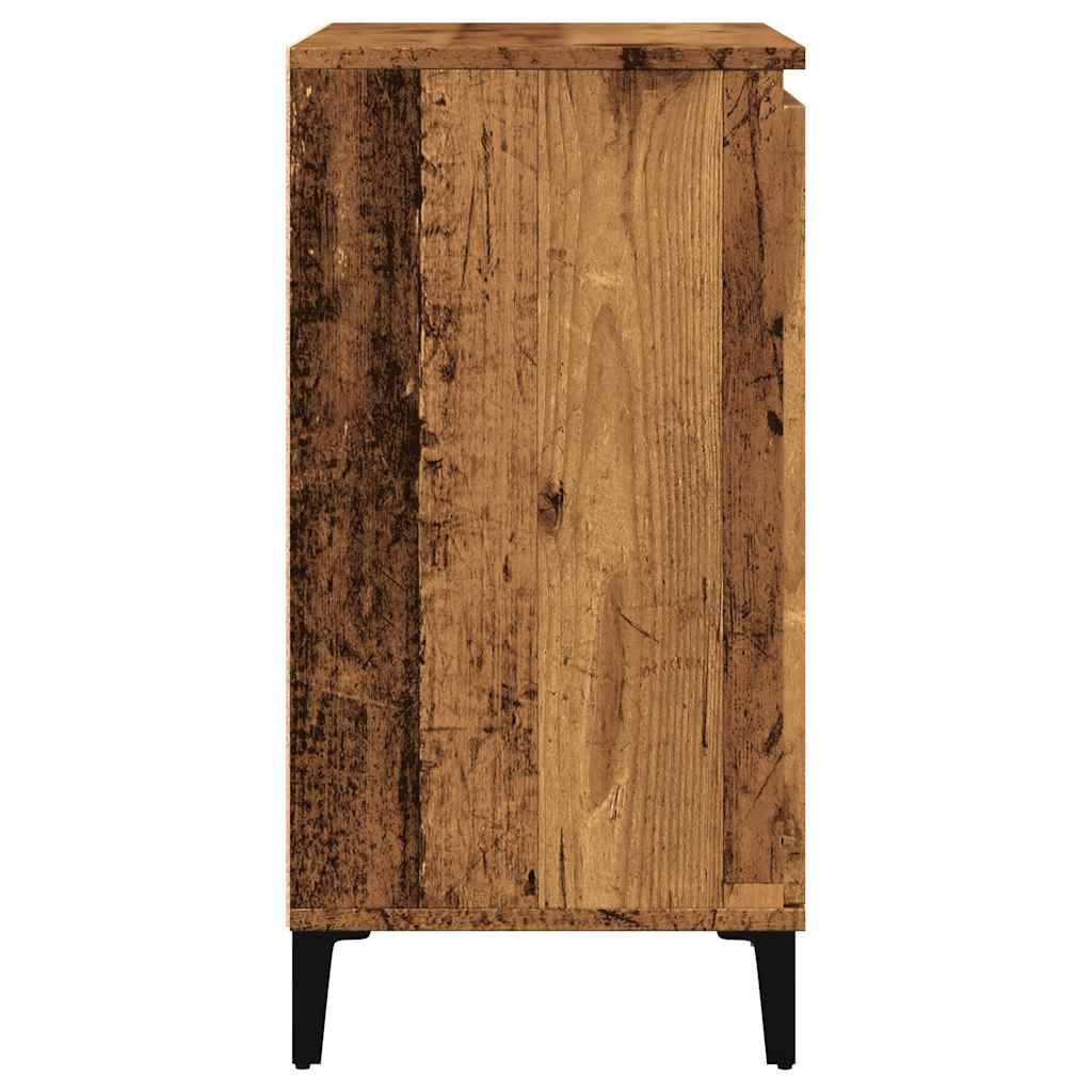 Dressoir 60x35x70 cm bewerkt hout oud houtkleurig is nu te koop bij PeponiXL, paradijselijk wonen!