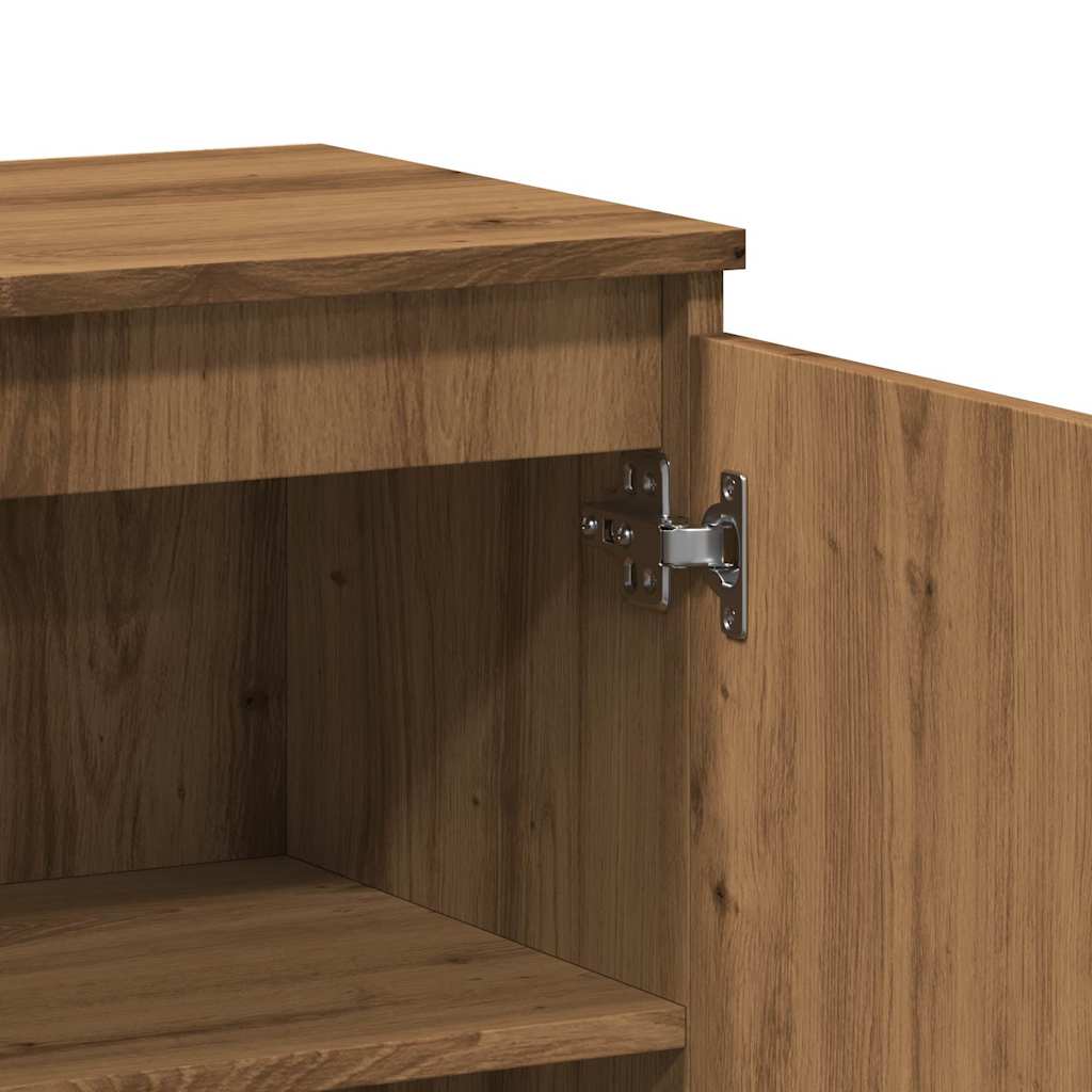 Dressoir 60x35x70 cm bewerkt hout artisanaal eikenkleur is nu te koop bij PeponiXL, paradijselijk wonen!