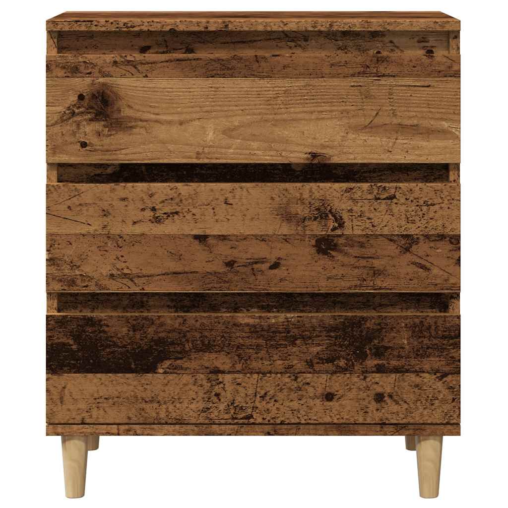 Dressoir 60x35x70 cm bewerkt hout oud houtkleurig is nu te koop bij PeponiXL, paradijselijk wonen!