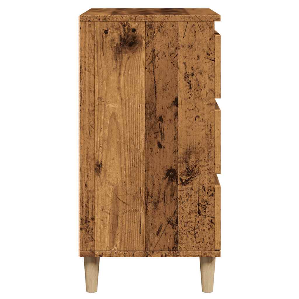 Dressoir 60x35x70 cm bewerkt hout oud houtkleurig is nu te koop bij PeponiXL, paradijselijk wonen!