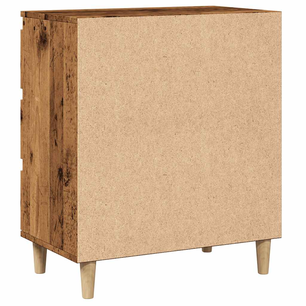 Dressoir 60x35x70 cm bewerkt hout oud houtkleurig is nu te koop bij PeponiXL, paradijselijk wonen!