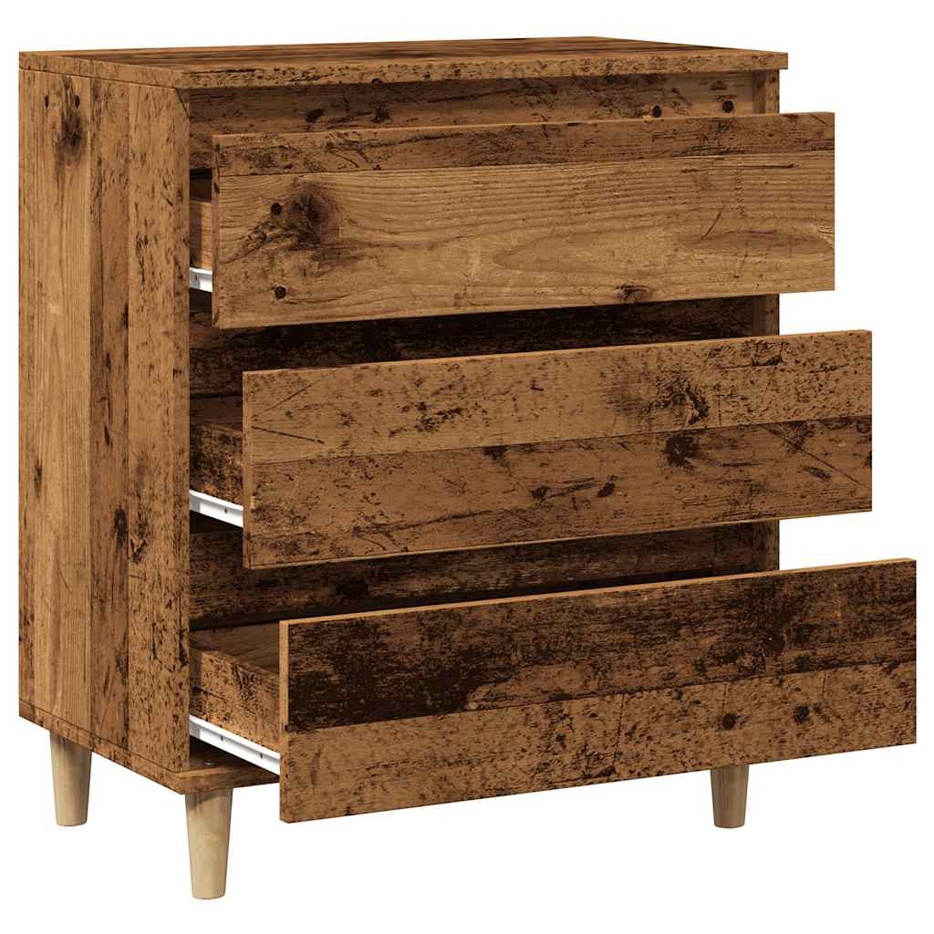 Dressoir 60x35x70 cm bewerkt hout oud houtkleurig is nu te koop bij PeponiXL, paradijselijk wonen!