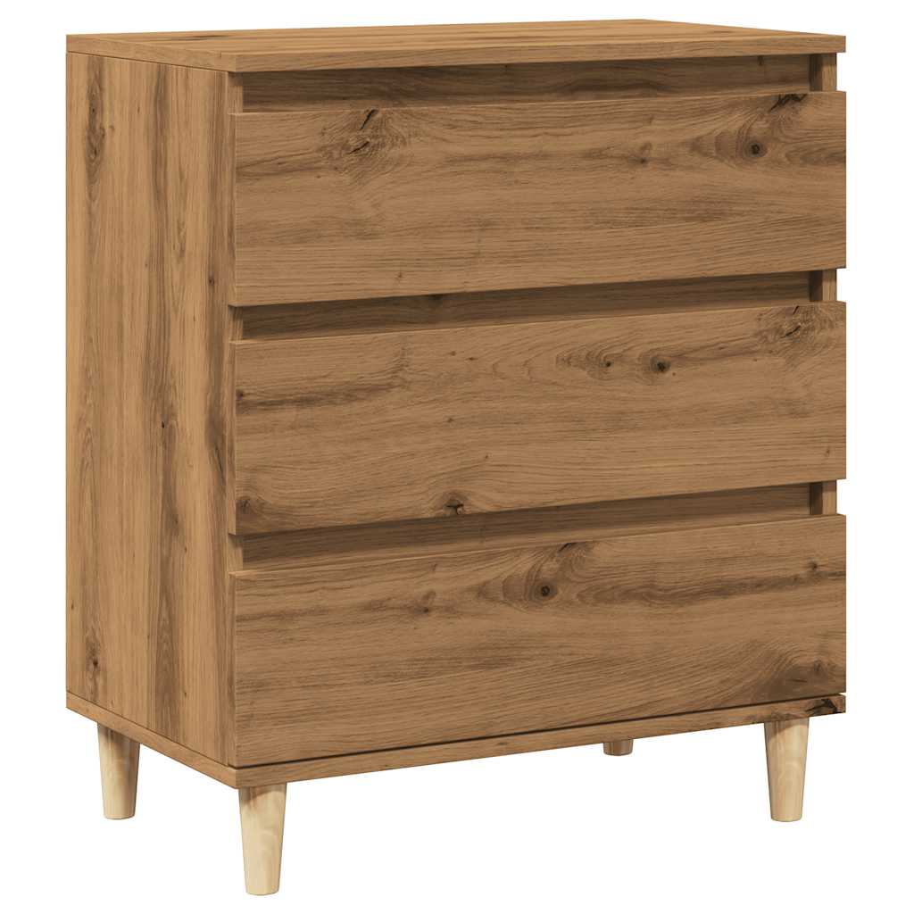 Dressoir 60x35x70 cm bewerkt hout artisanaal eikenkleur is nu te koop bij PeponiXL, paradijselijk wonen!