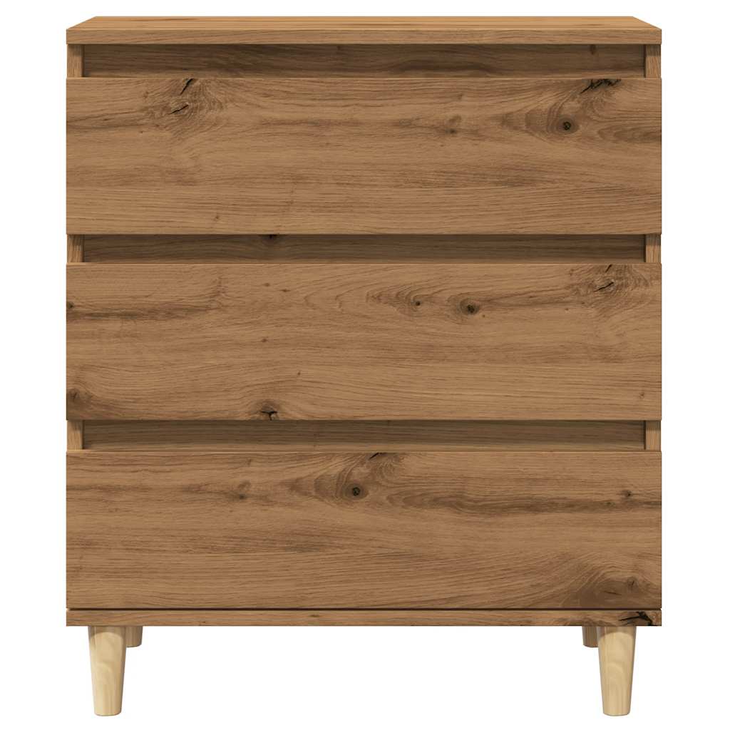 Dressoir 60x35x70 cm bewerkt hout artisanaal eikenkleur is nu te koop bij PeponiXL, paradijselijk wonen!