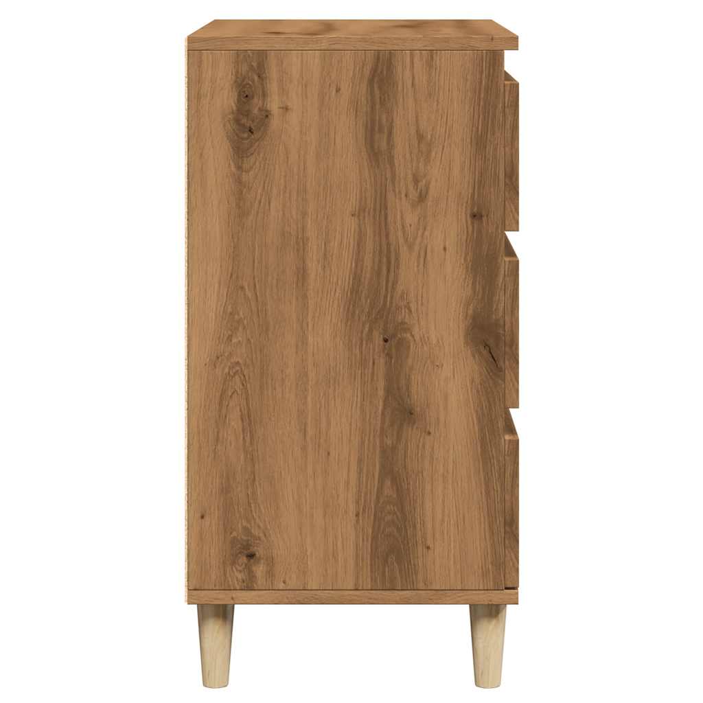 Dressoir 60x35x70 cm bewerkt hout artisanaal eikenkleur is nu te koop bij PeponiXL, paradijselijk wonen!
