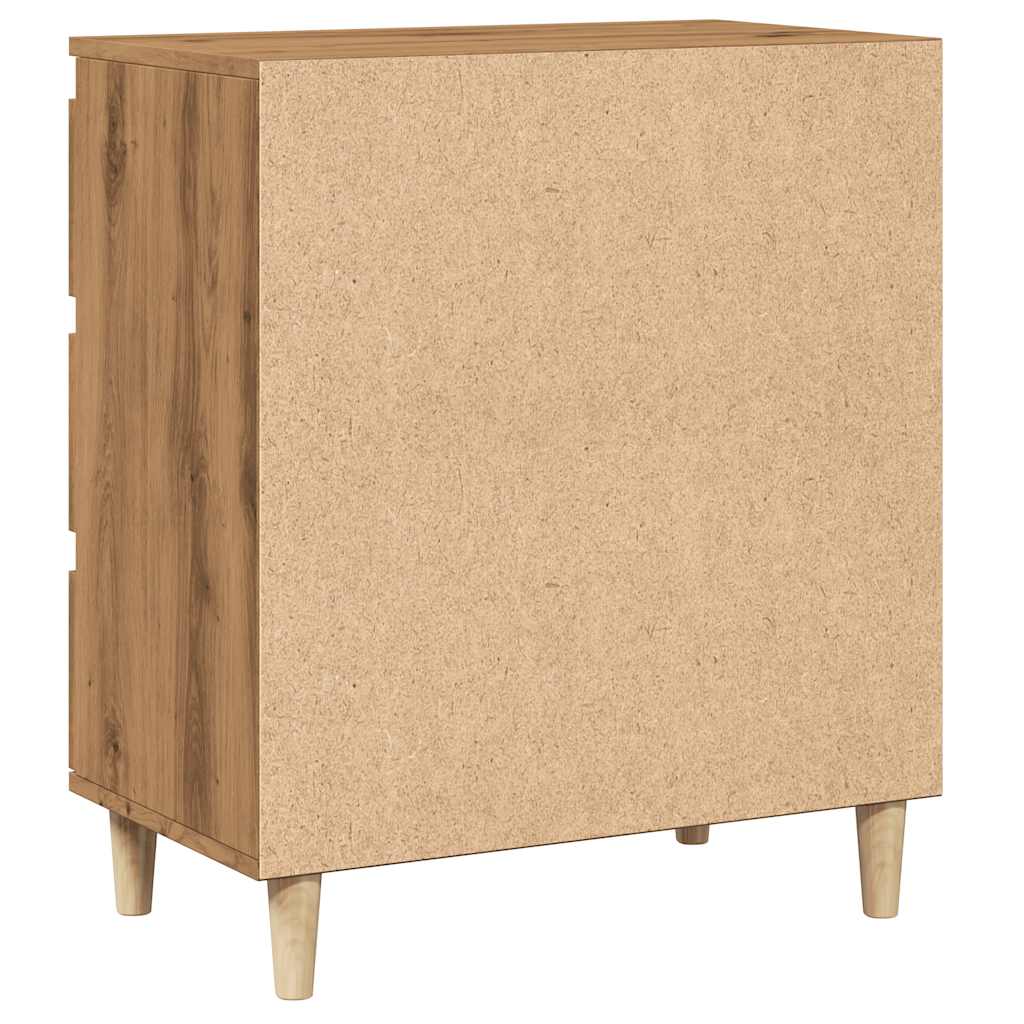 Dressoir 60x35x70 cm bewerkt hout artisanaal eikenkleur is nu te koop bij PeponiXL, paradijselijk wonen!