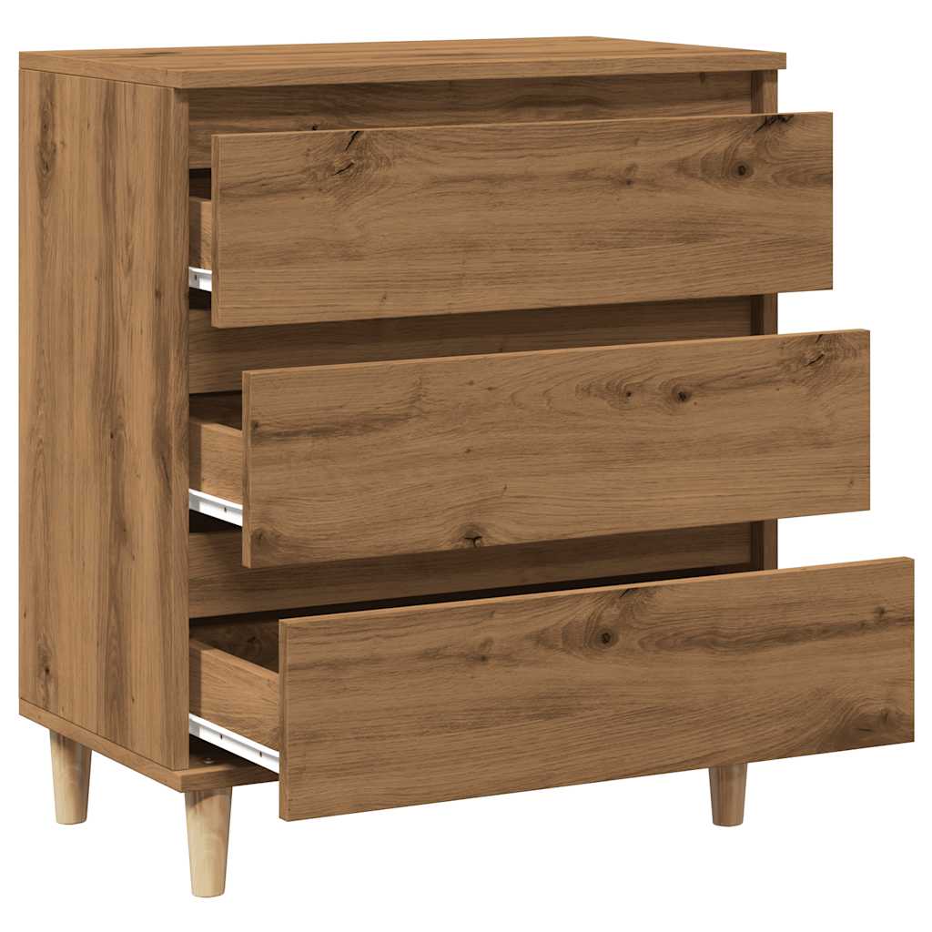 Dressoir 60x35x70 cm bewerkt hout artisanaal eikenkleur is nu te koop bij PeponiXL, paradijselijk wonen!