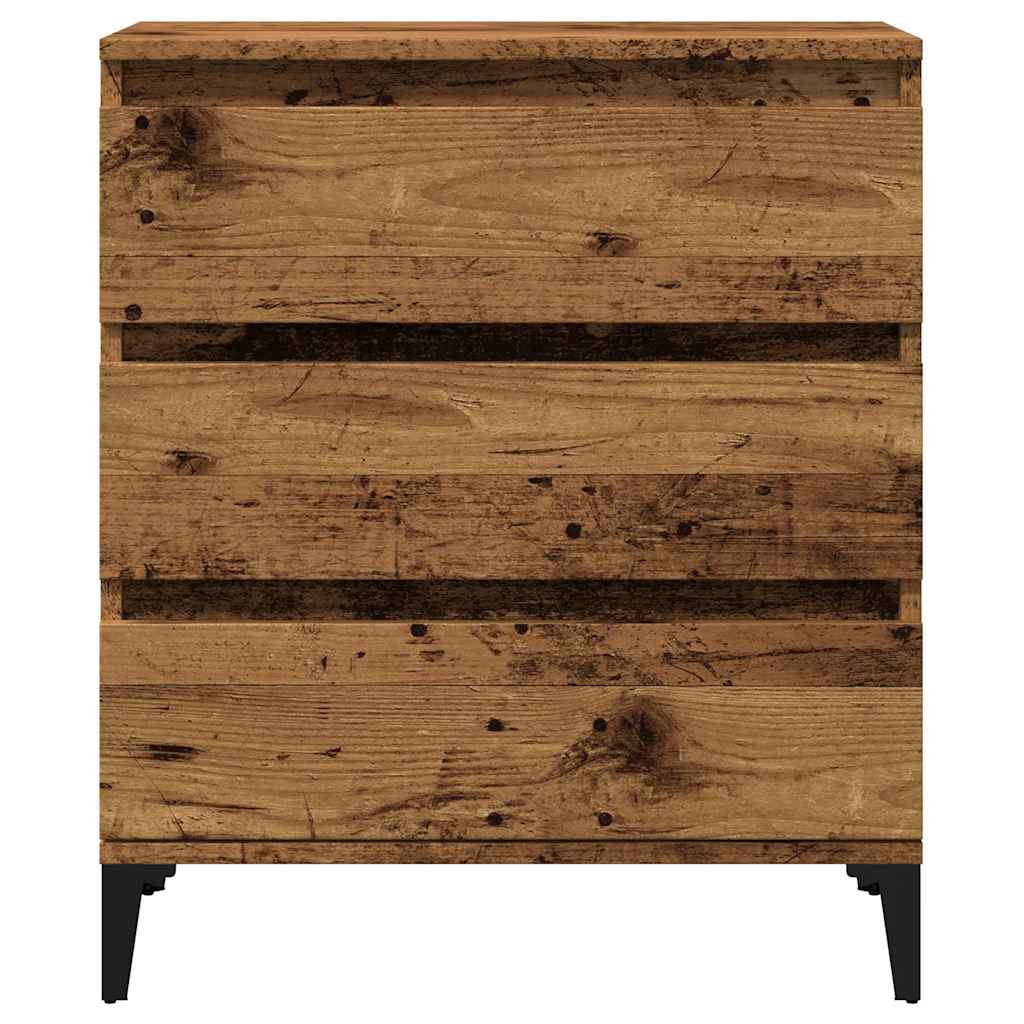 Dressoir 60x35x70 cm bewerkt hout oud houtkleurig is nu te koop bij PeponiXL, paradijselijk wonen!