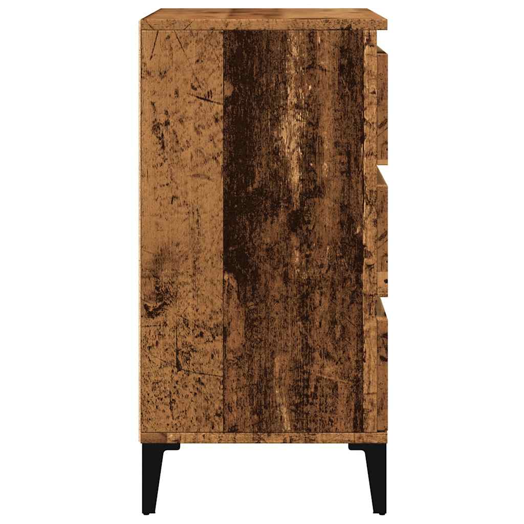 Dressoir 60x35x70 cm bewerkt hout oud houtkleurig is nu te koop bij PeponiXL, paradijselijk wonen!