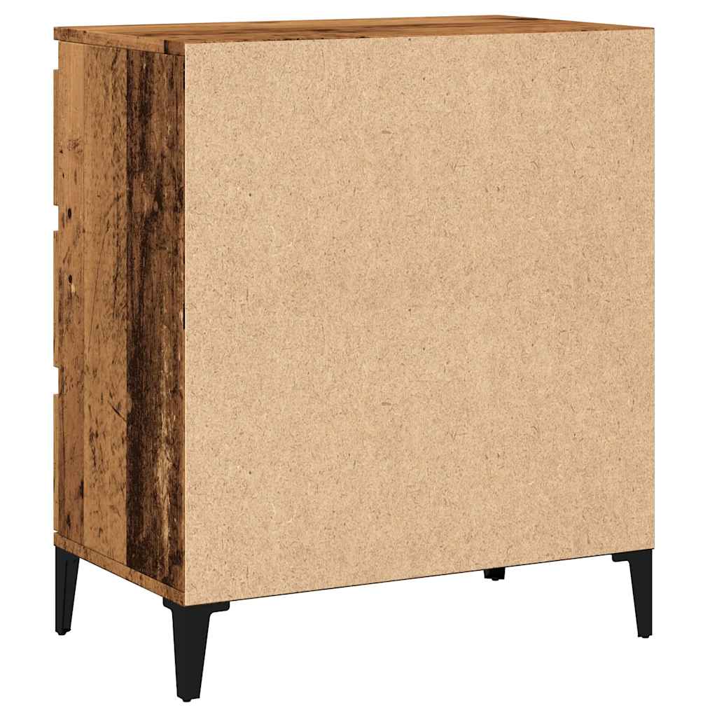 Dressoir 60x35x70 cm bewerkt hout oud houtkleurig is nu te koop bij PeponiXL, paradijselijk wonen!