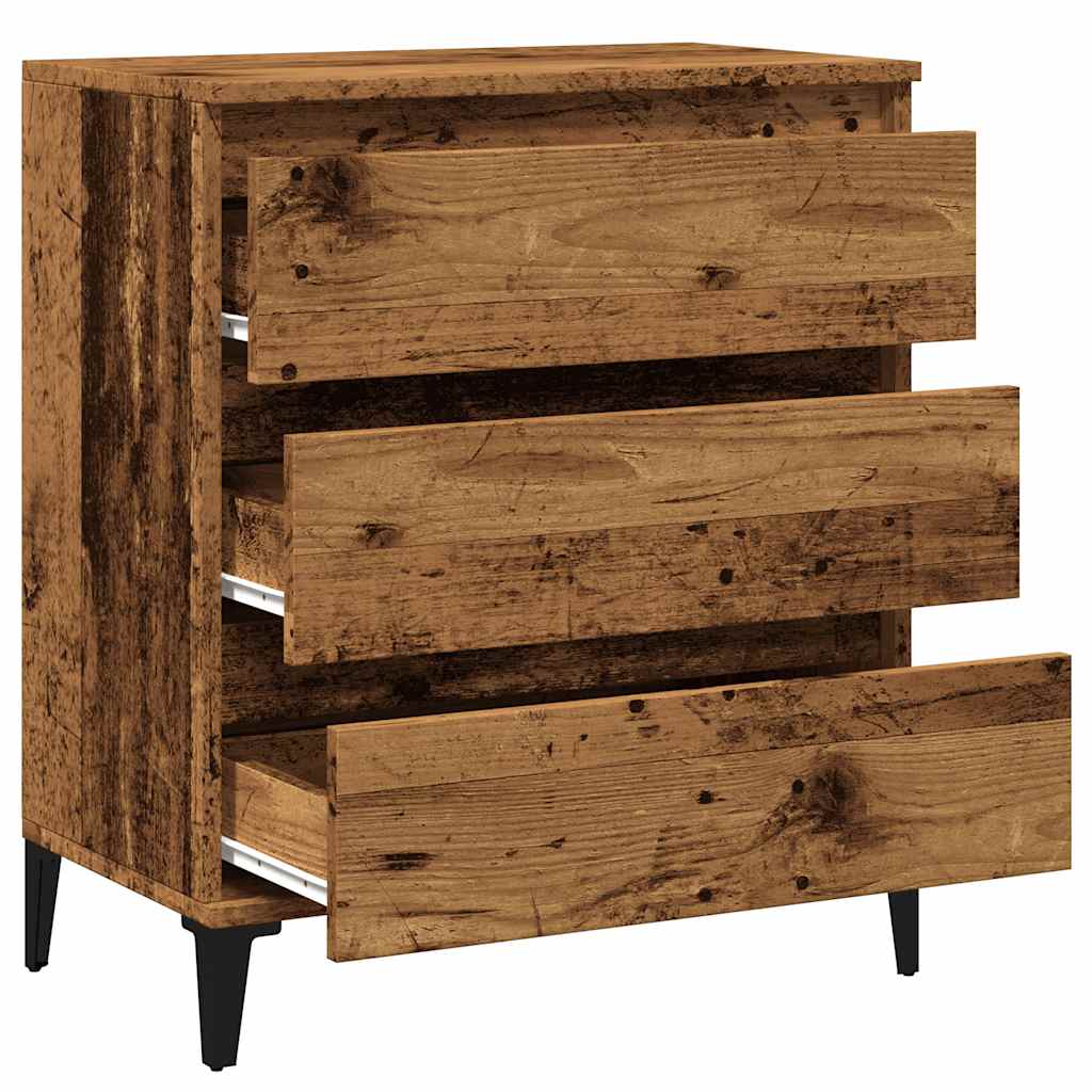 Dressoir 60x35x70 cm bewerkt hout oud houtkleurig is nu te koop bij PeponiXL, paradijselijk wonen!