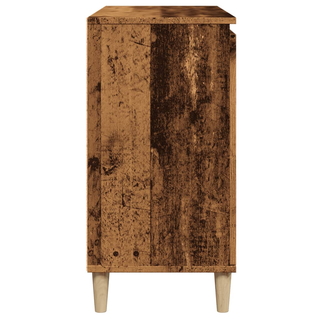 Dressoir 102x35x70 cm bewerkt hout oud houtkleurig is nu te koop bij PeponiXL, paradijselijk wonen!