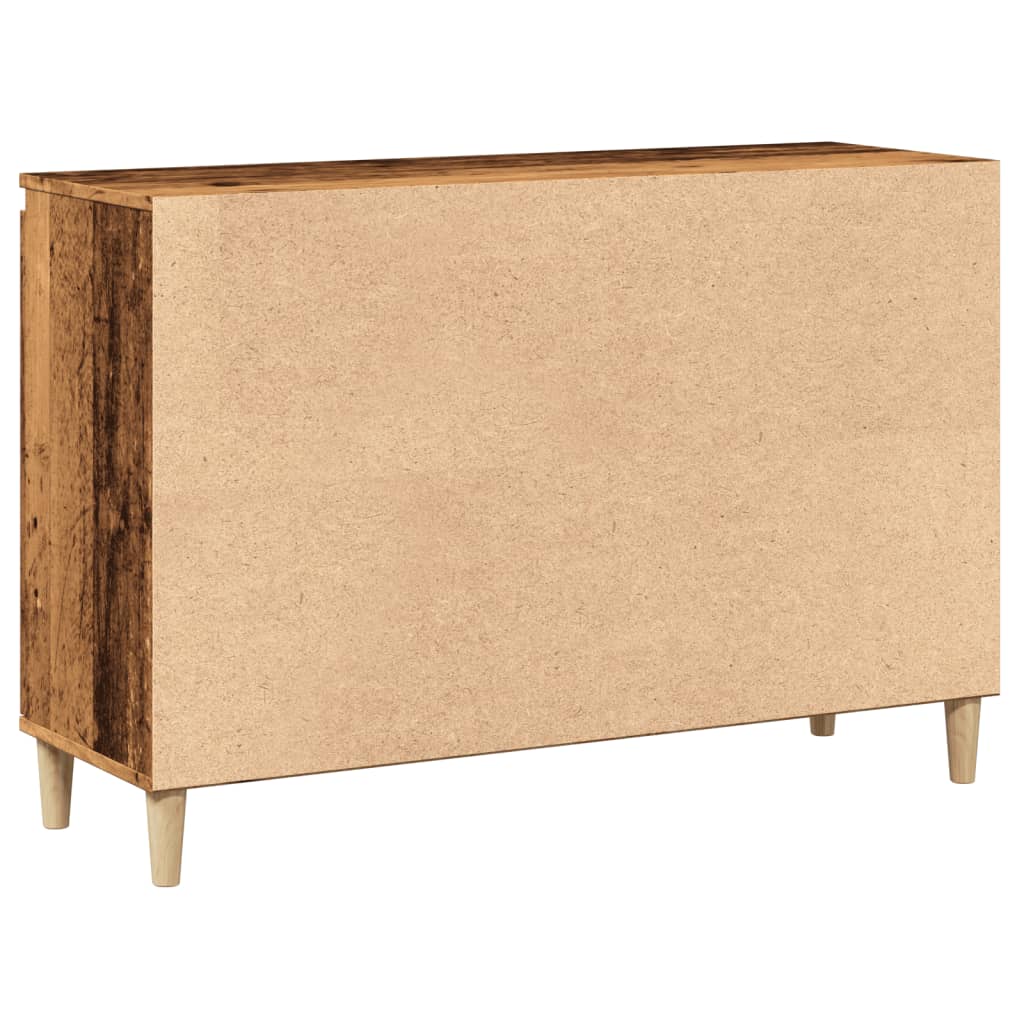 Dressoir 102x35x70 cm bewerkt hout oud houtkleurig is nu te koop bij PeponiXL, paradijselijk wonen!